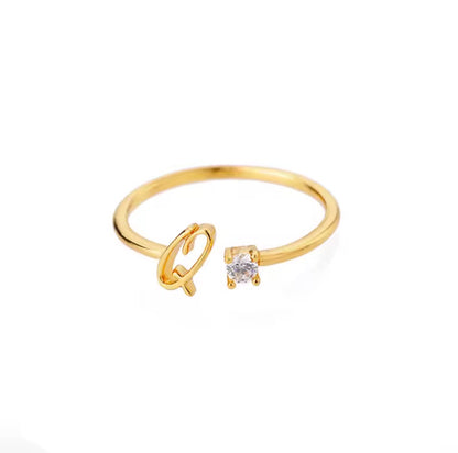 Entangled 14k Adjustable Initial Ring
