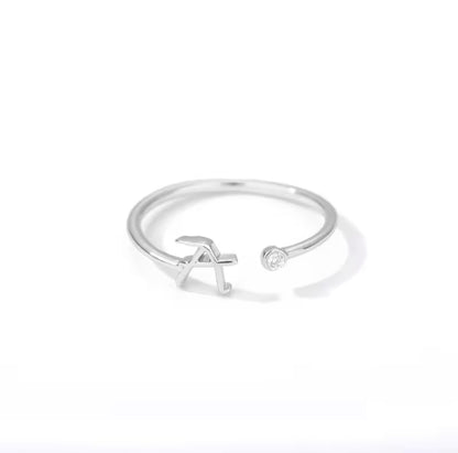 Entangled 14k Adjustable Initial Ring